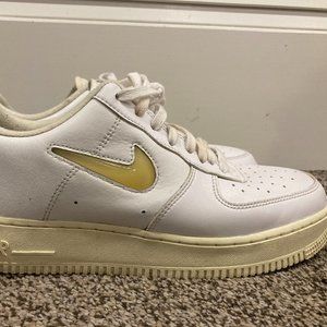 Men Size 10 - Nike Air Force 1 '07 LX Pale Vanilla - Worn (No Box)